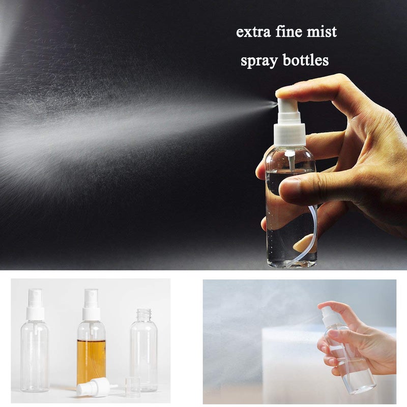 ZEJIA 40 Pack Small Spray Bottle, 2.7oz/80ml Travel Spray Bottle, Empty Fine Mist Spray Bottles, Refillable Mini Spray Bottles with Labels - Image 4